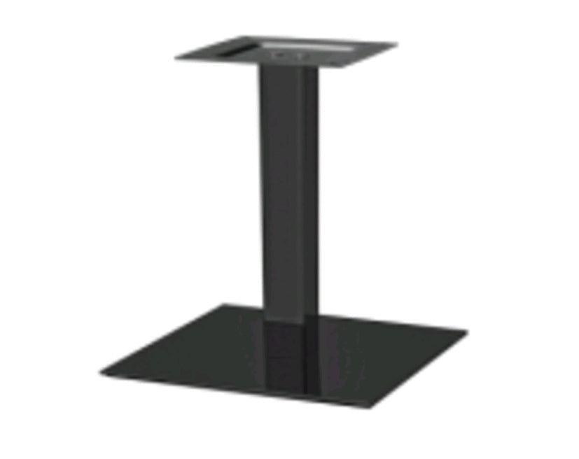 Basamento tavolo alto in resina con rivestimento silver