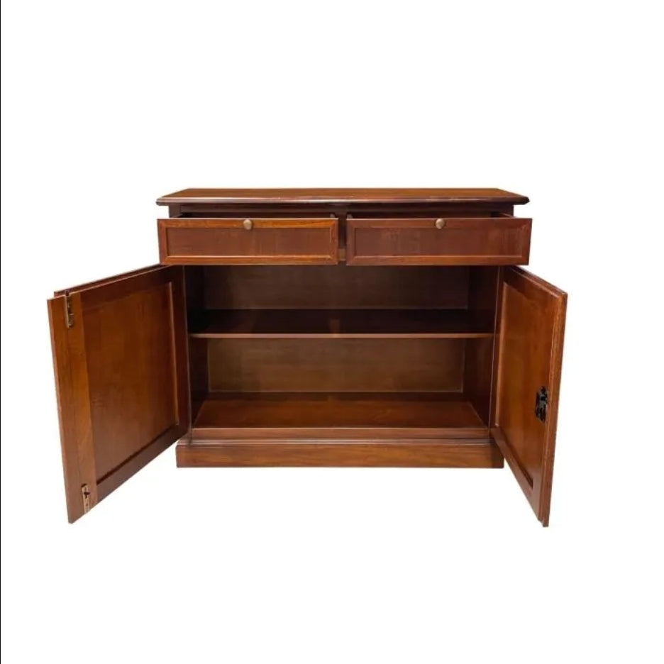 CREDENZA IN LEGNO MASSELLO CM 105X42 H. 85 NOCE