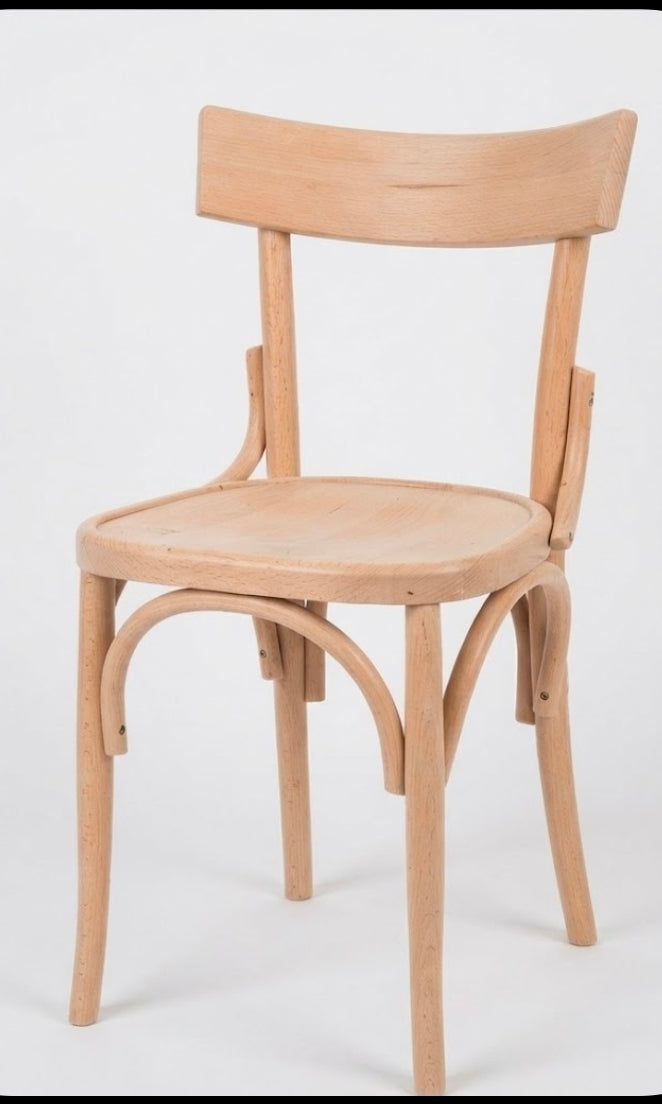 Sedia milano archi sedile legno finitura grezzo