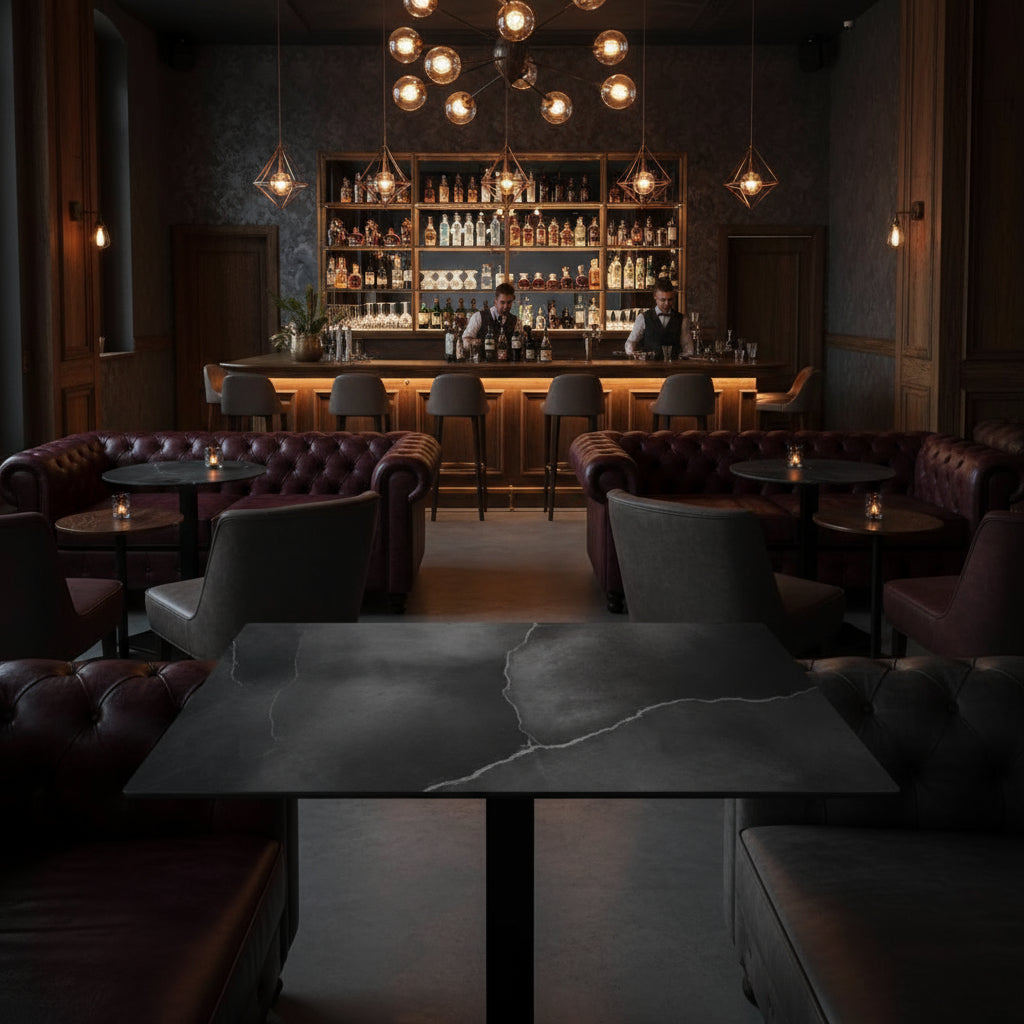 Tavolo per ristopub, lounge bar da esterno da interno 79x79