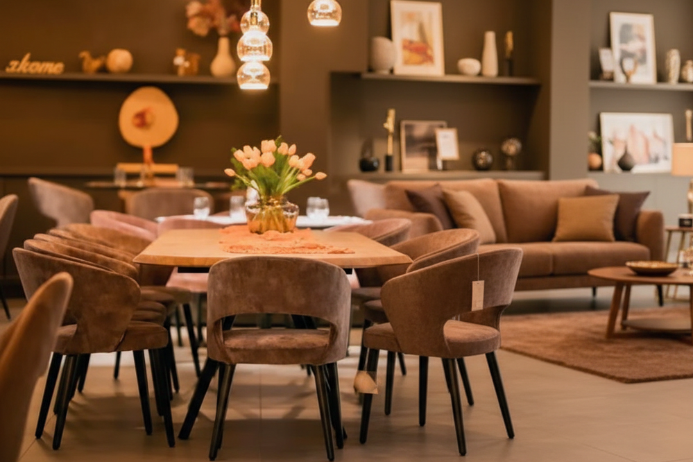 Sedia PER BISTROT - Fusto Faggio Tinto - Gambe Tonde - Sedile e Schienale Imbottito con Foro