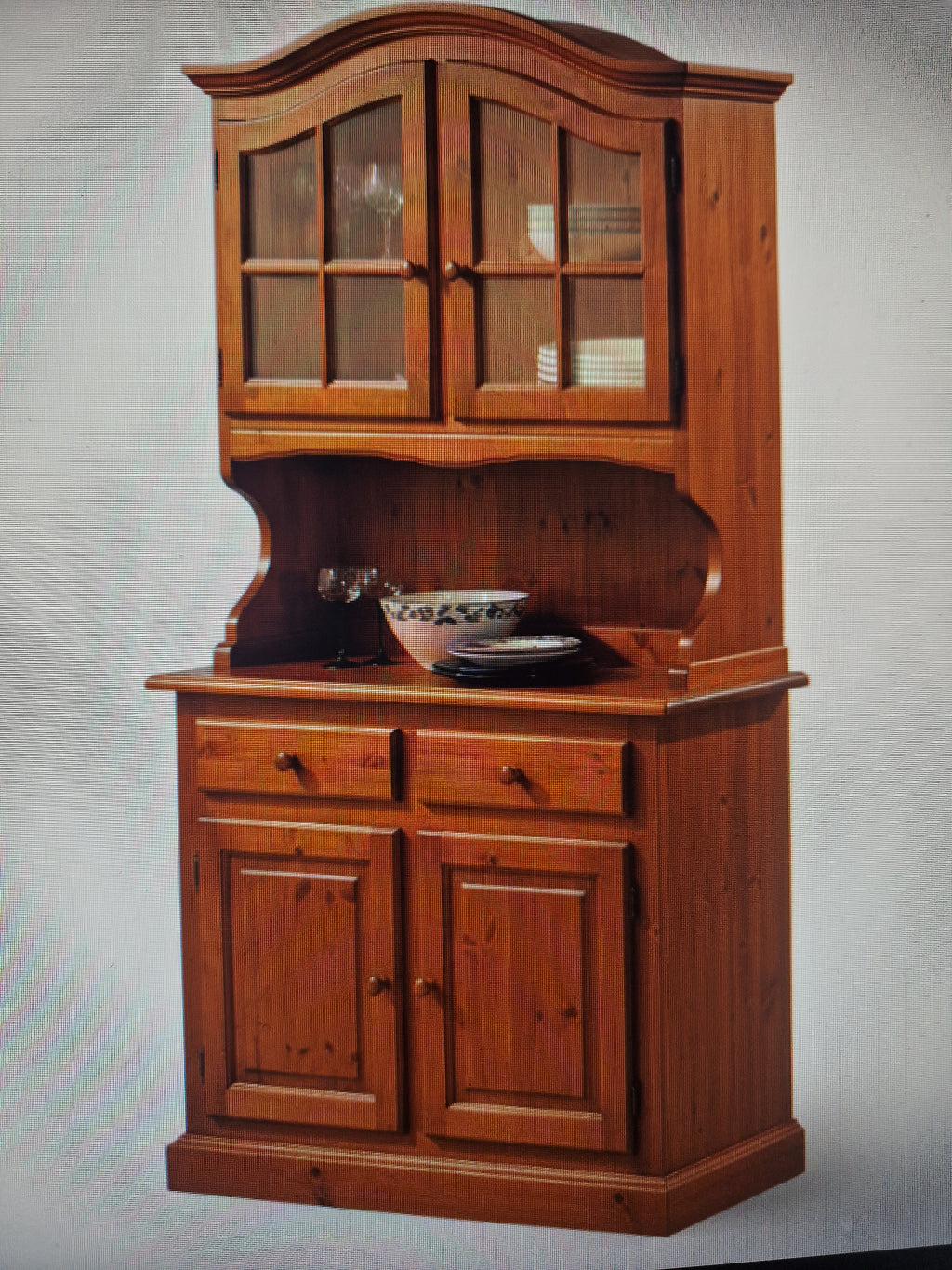 Credenza Rustica in Legno di Pino Granda 2 Ante - Arredo Contract Montagna