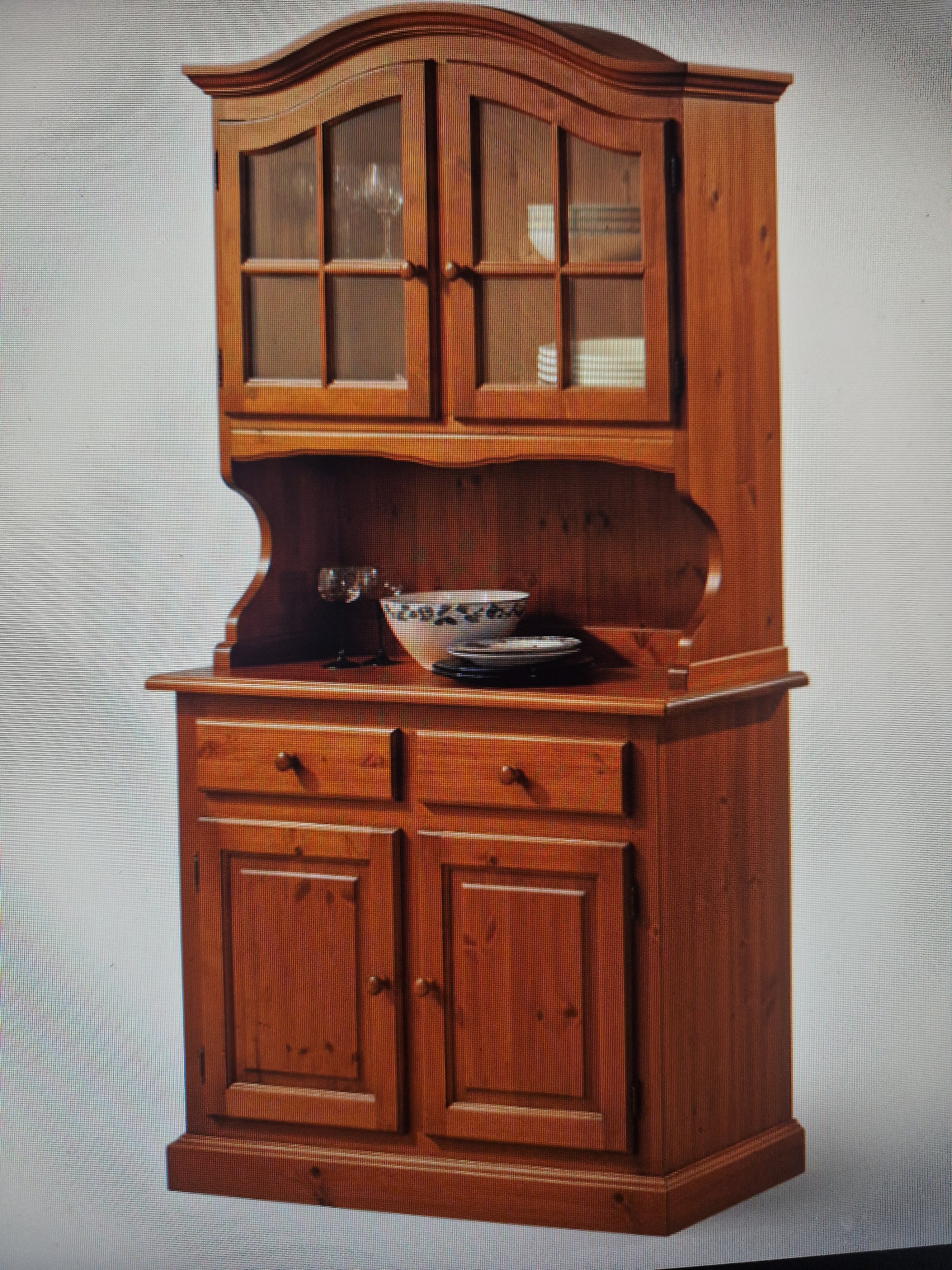 Credenza Rustica in Legno di Pino Granda 2 Ante - Arredo Contract Montagna