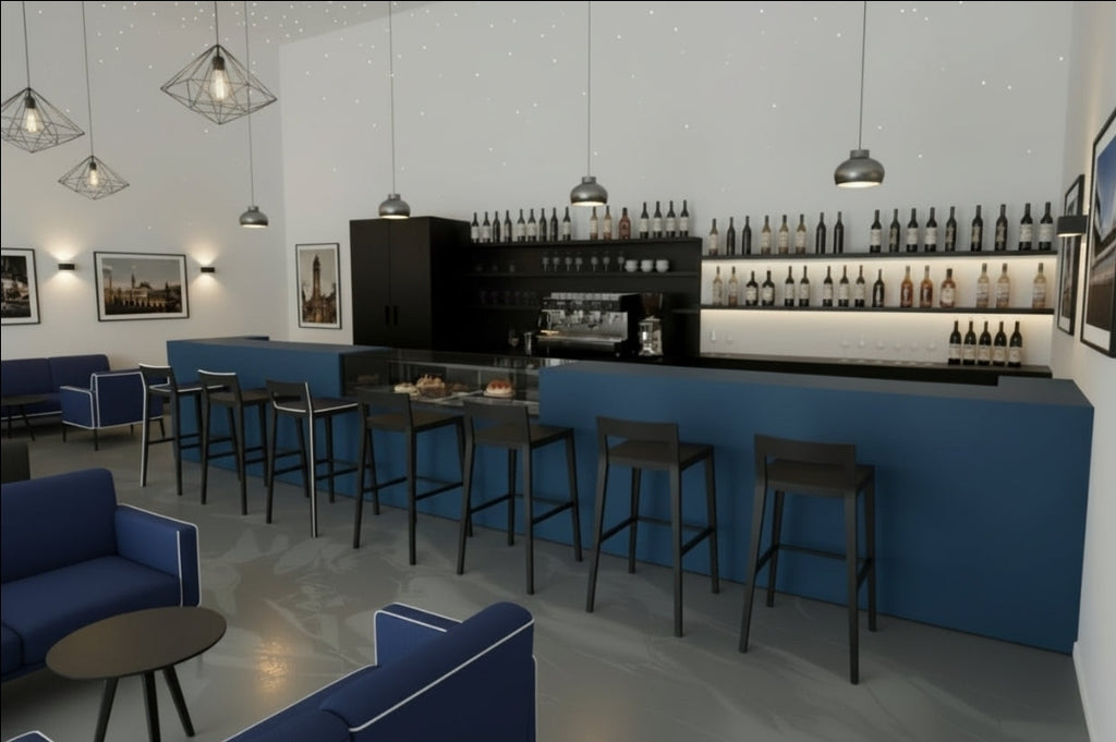 Bancone Realizzati artigianalmente per  bar bistrot