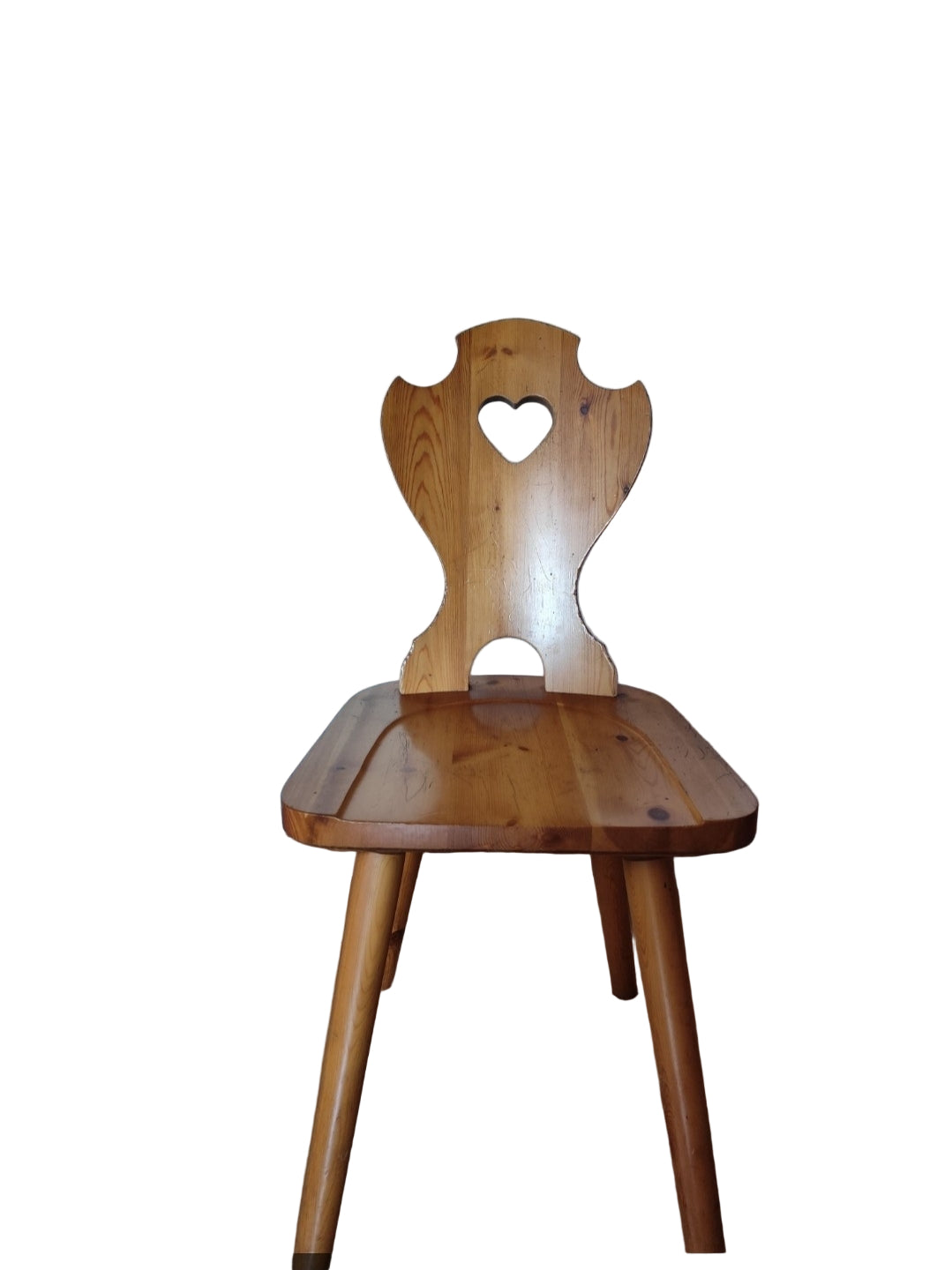 Sedia Tirolese in Pino Tinta Miele - Stile Alpino Autentico | Evento Design