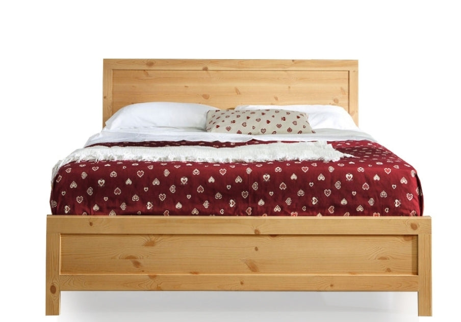 Letto Una Piazza e Mezza in Legno Massello di Pino 120x190 cm