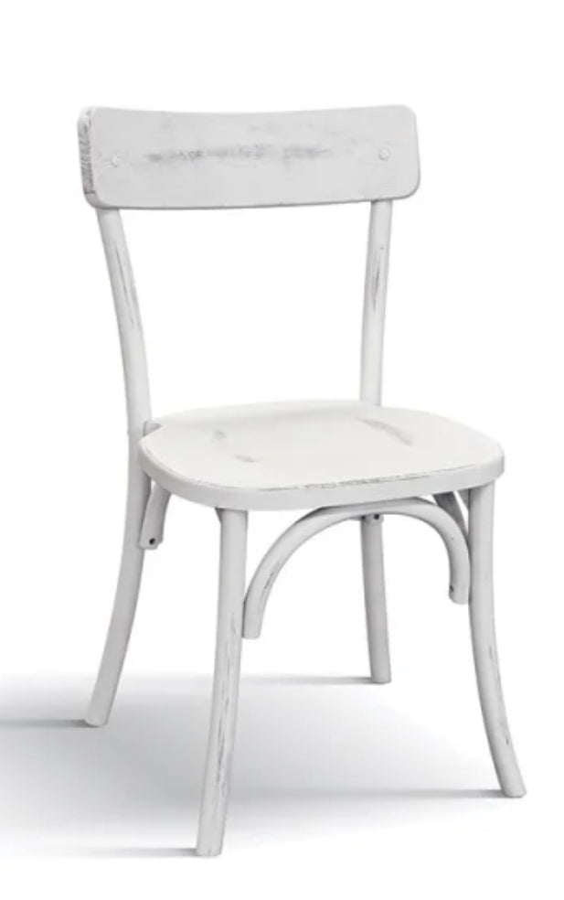 Sedie thonet bianco consumato vintage in Legno Dallo Stile Intramontabile