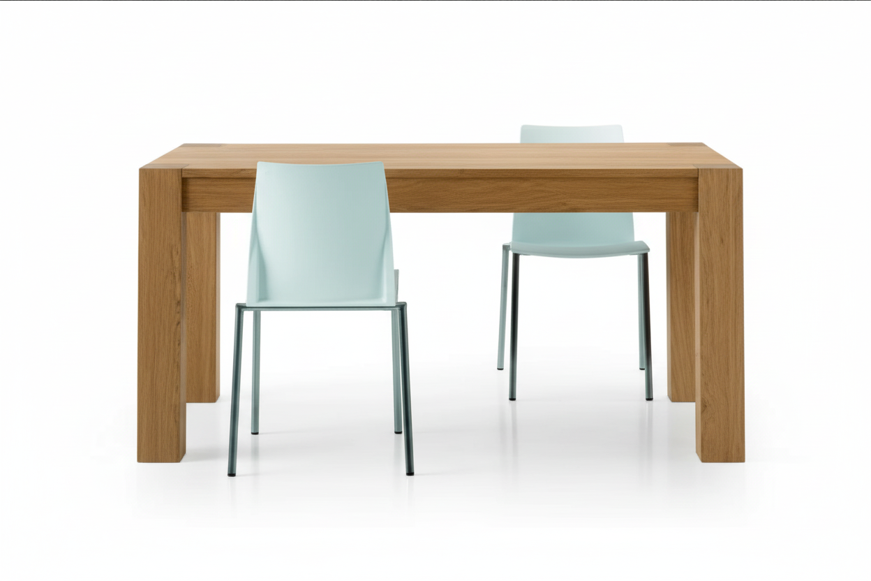 Tavolo rovere moderno naturale allungabile 180×90 cm – 280×90 cm
