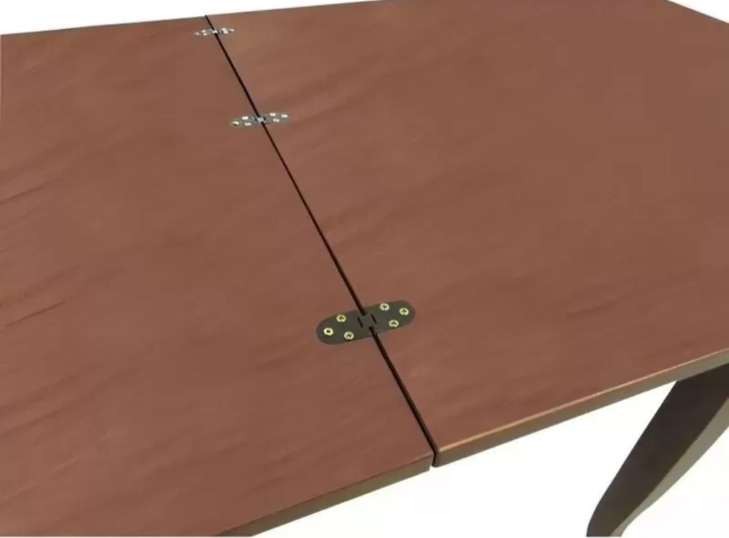 Set tavolo ferrara quadrato a libro noce 90x90  allungabile con 4 sedie rosse