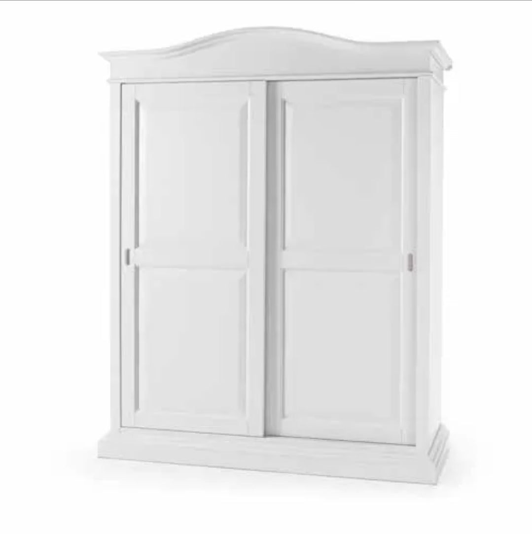 CAMERA DA LETTO MATRIMONIALE COMPLETA SHABBY BIANCA