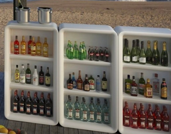 Mobile display per retobanco bar luminoso
