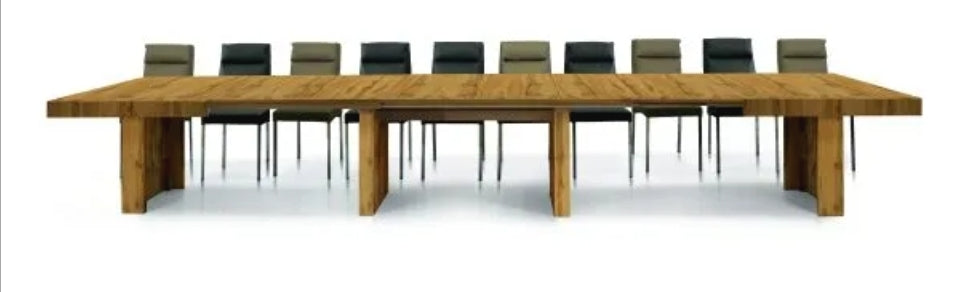 Tavolo allungabile torino in rovere nodato 180-480 cm