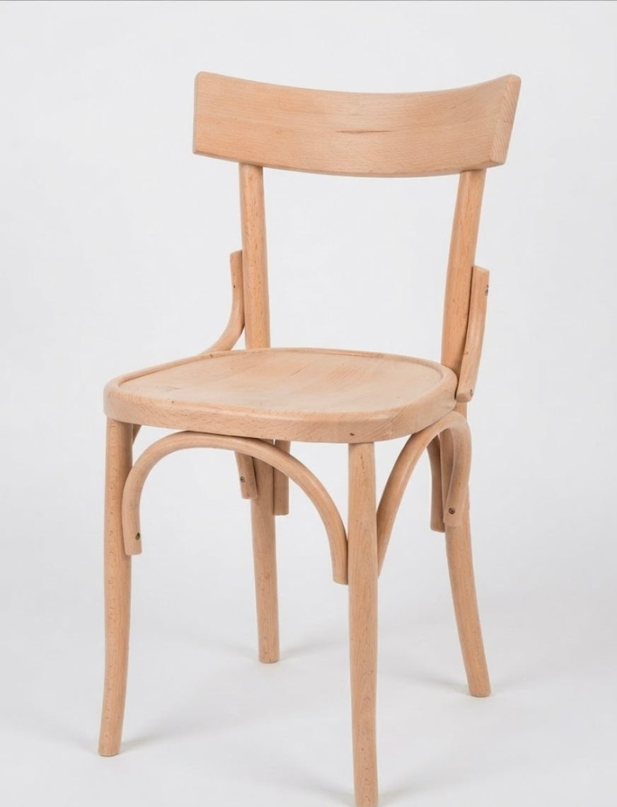 Sedia milano archi sedile legno finitura grezzo