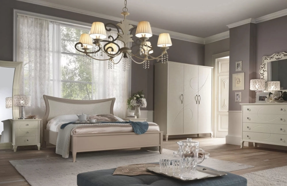 LETTO SAGOMATO MATRIMONIALE TORTORA IN LEGNO