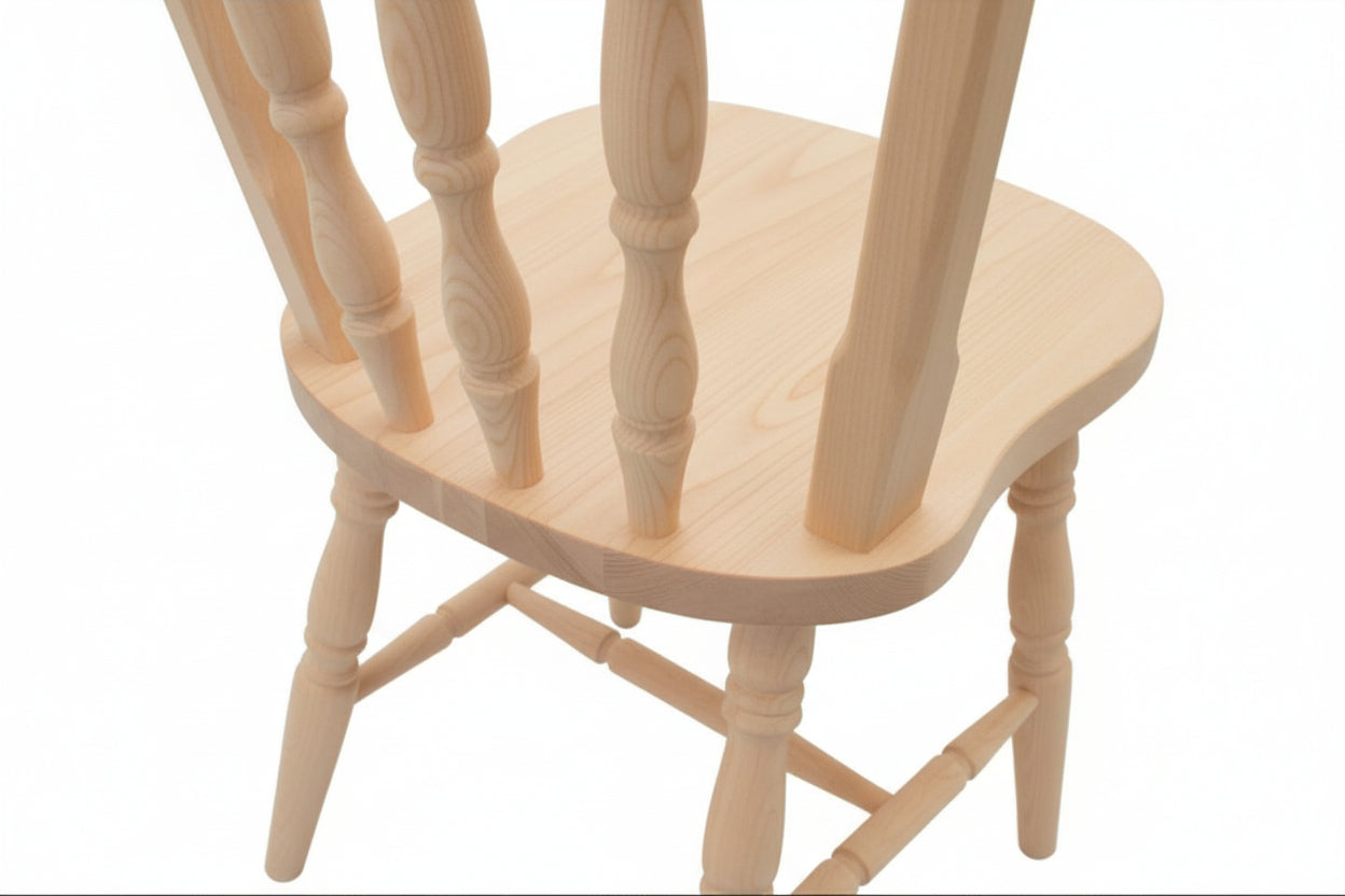 Sedia Old America in Faggio grezzo