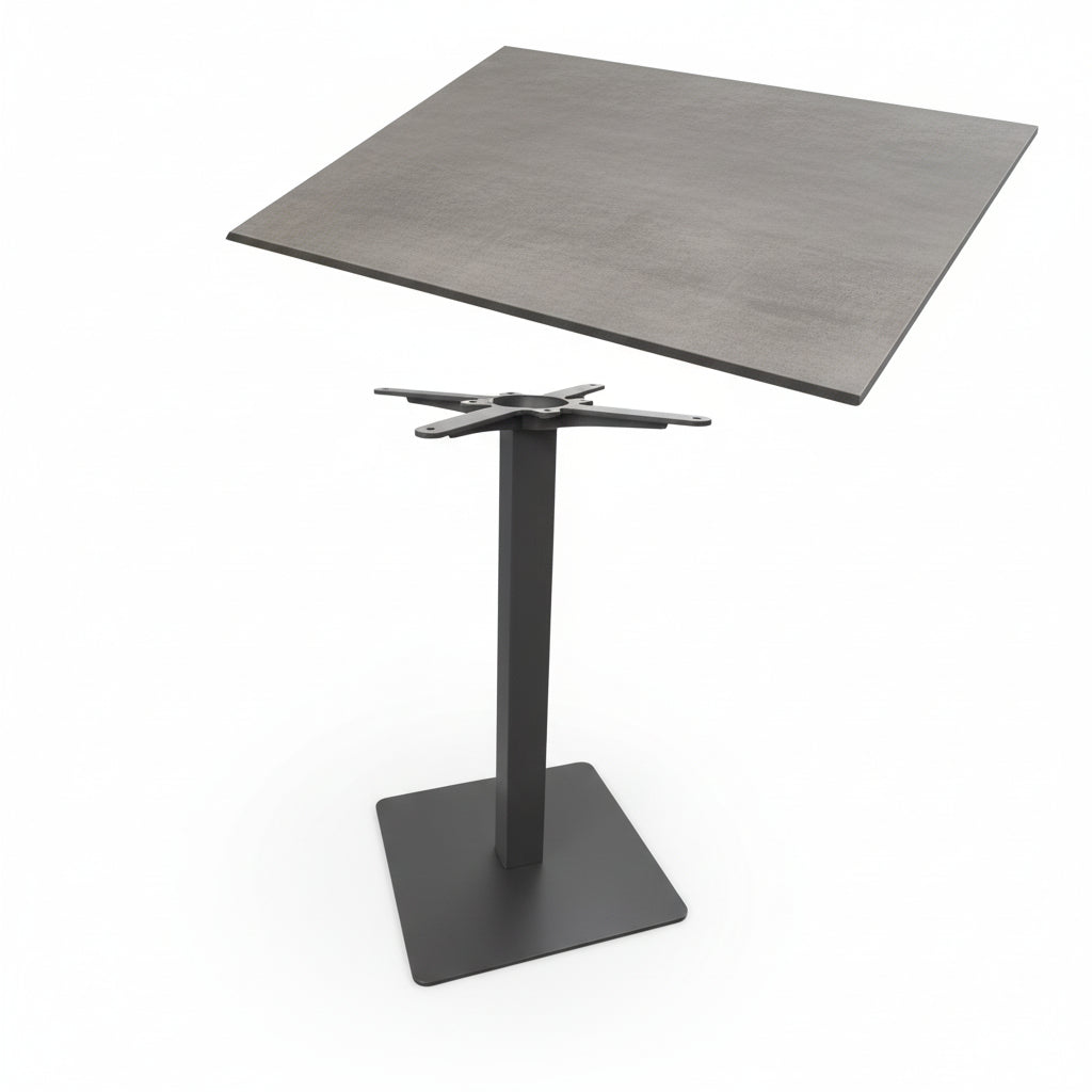 Tavolo 60×60 Completo di Base evento e Piano HPL