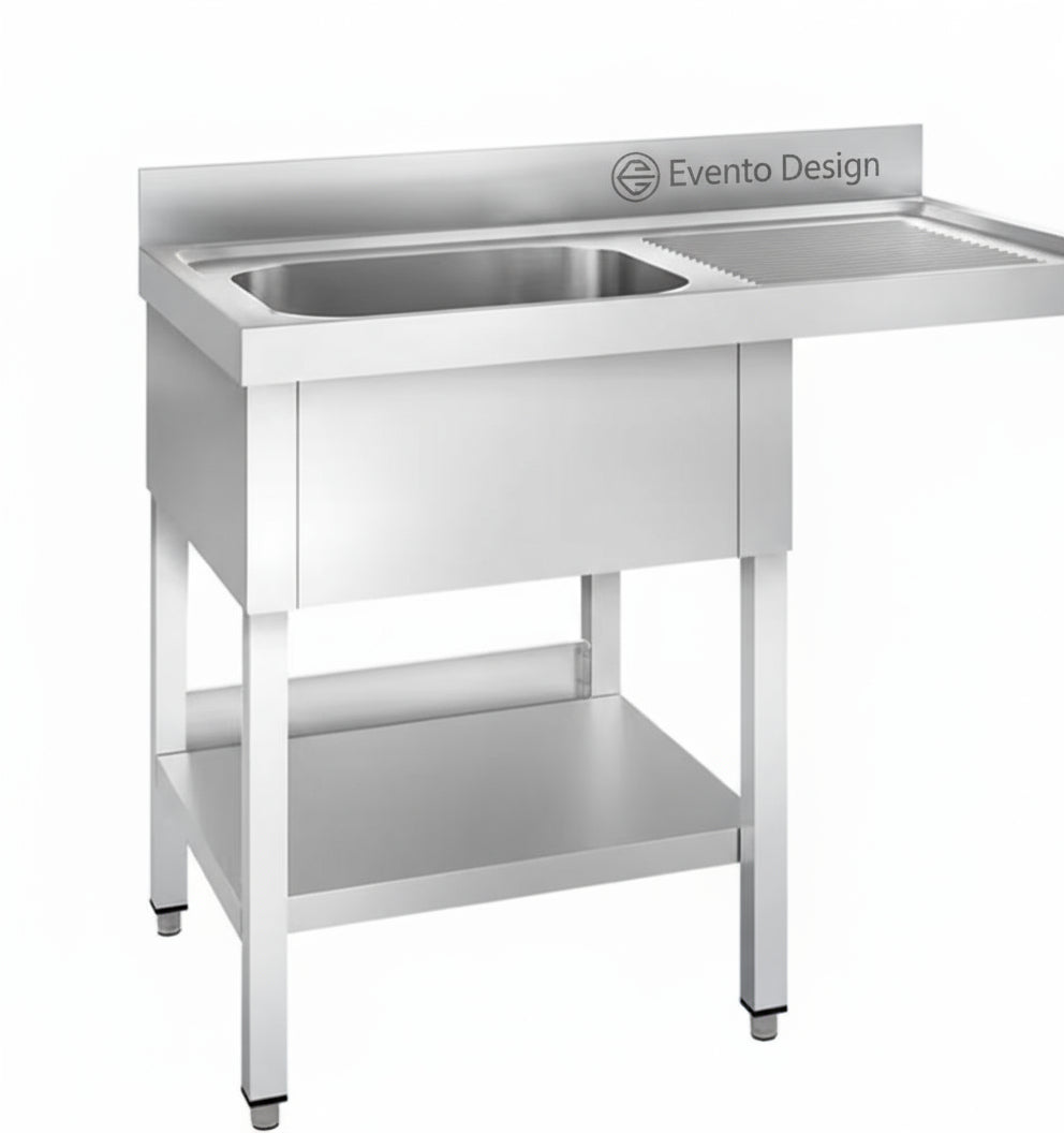 Lavello con vano lavastoviglie - 1200x600mm - con 1 vasca a sinistra