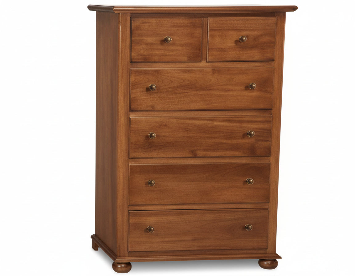 Cassettiera 102x50x143 c tinta lucido noce