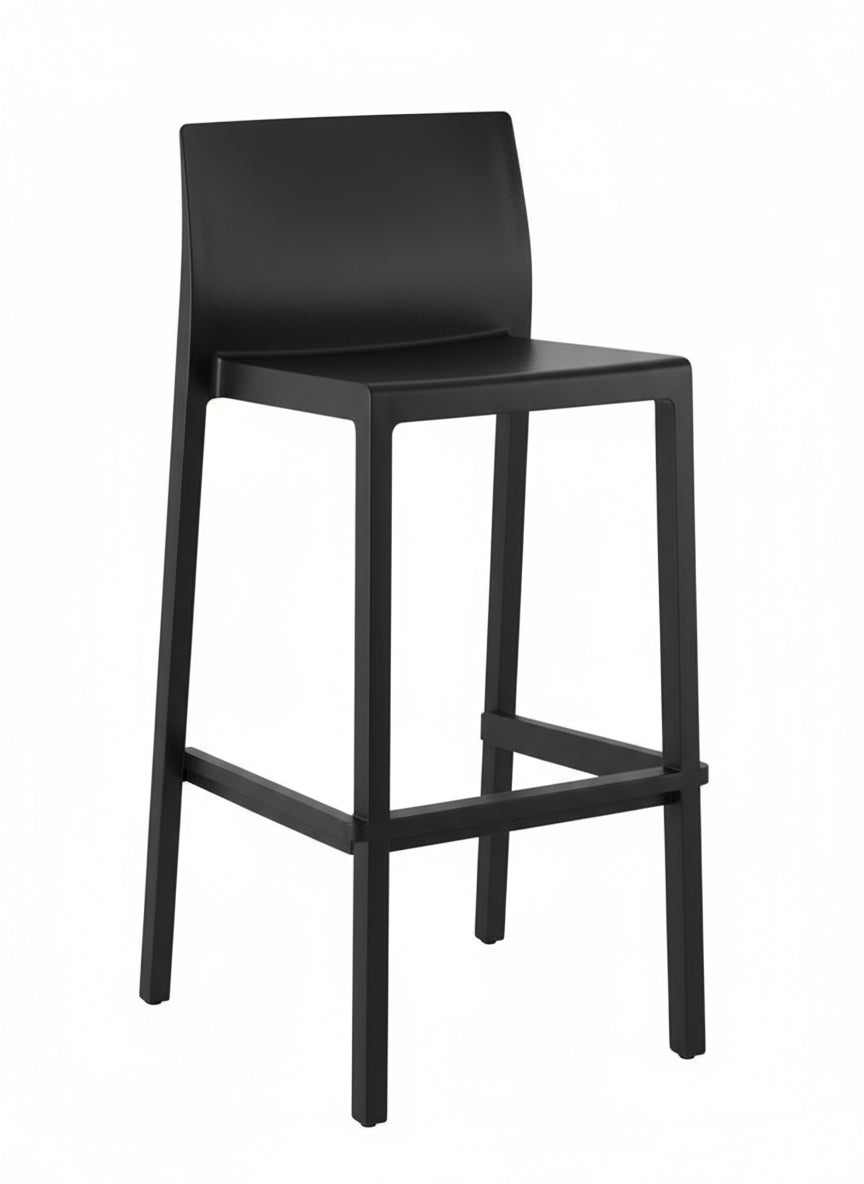 Scab Design Kate colore nero - Sgabello in Tecnopolimero Impilabile