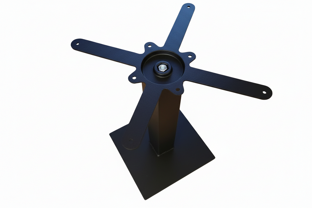 Base tavolo in ghisa anche uso esterno per piano tavolo 80x80 h.72