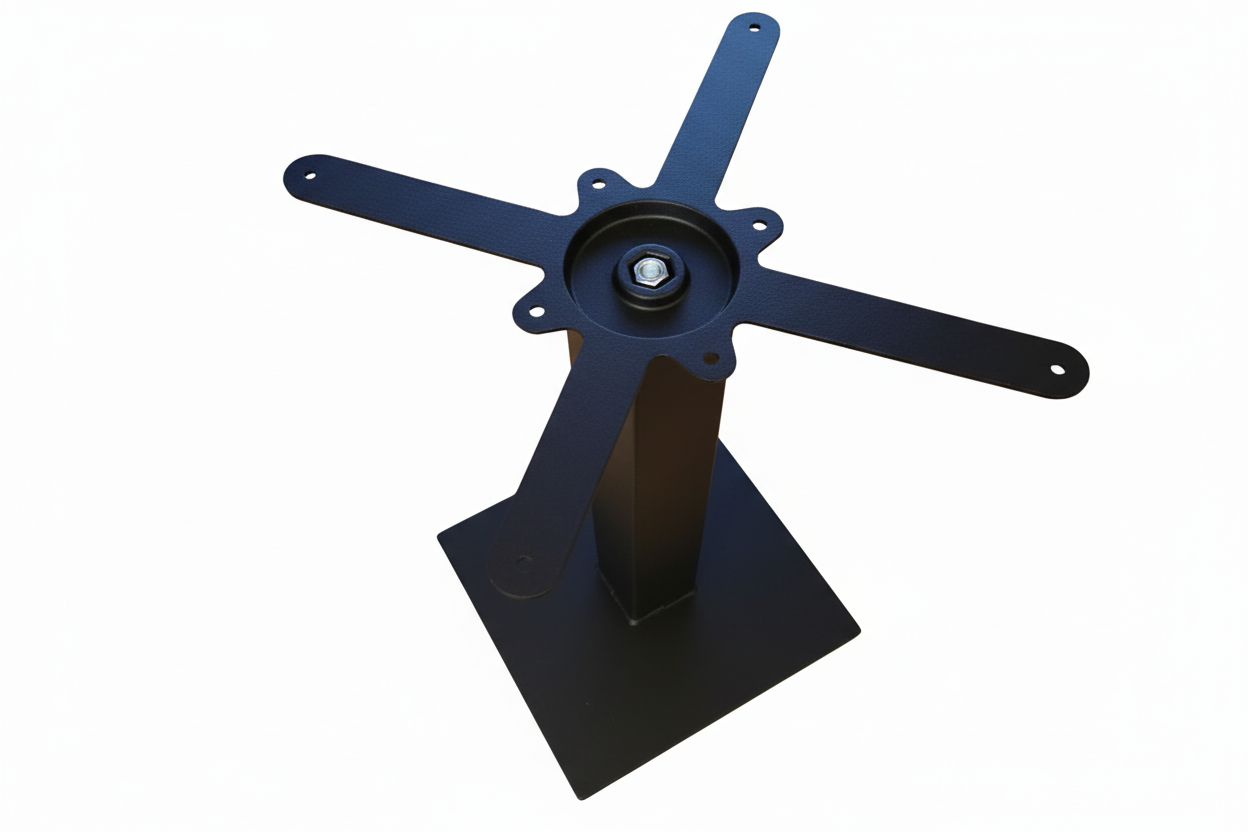 Base tavolo in ghisa anche uso esterno per piano tavolo 80x80 h.72
