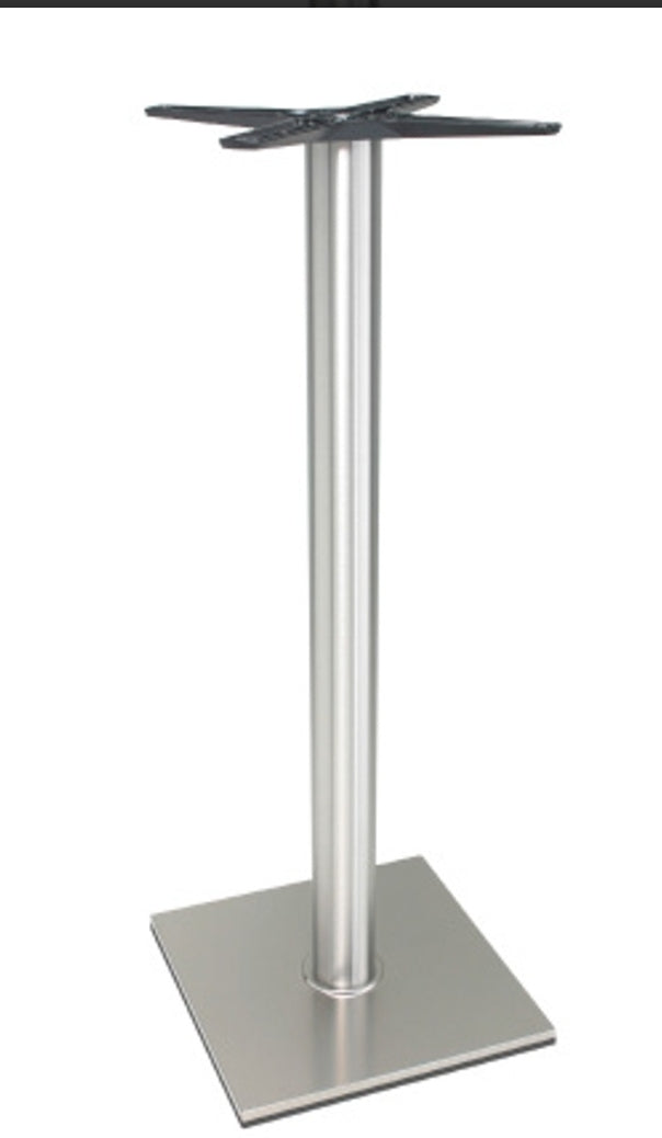 Base tavolo in acciaio h.108