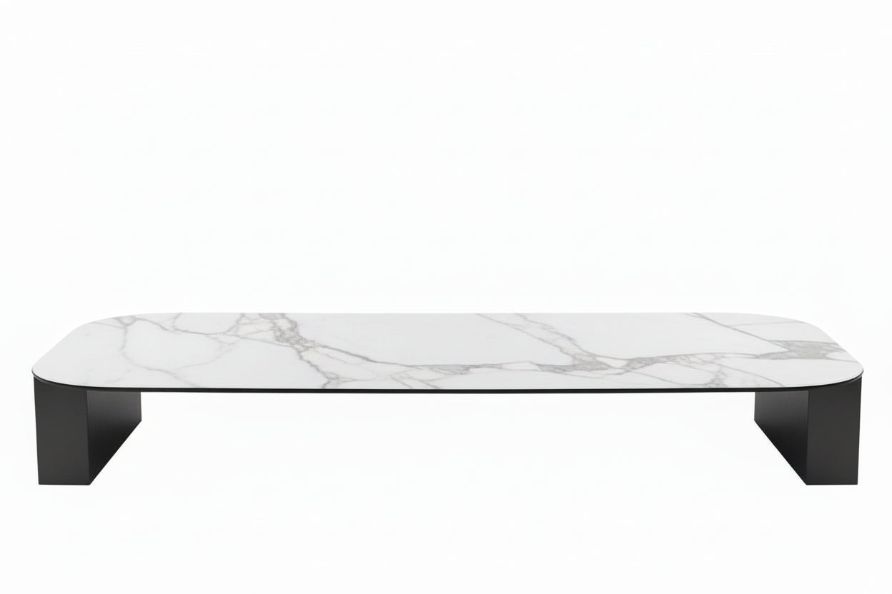 Piani effetto marmo per Basamento Nemo Doppio - Laminato Stratificato Compact con Fori M6