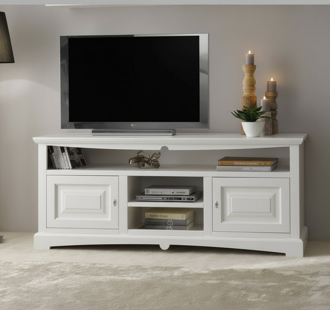 Porta Televisore colore Bianco - Linea Goccia