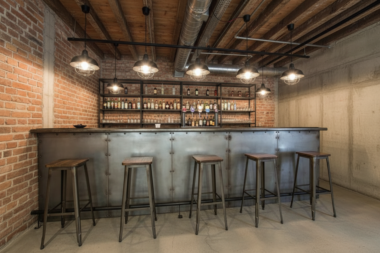 Produzione Banchi Bar - Banconi Bar su misura industriale,irish pub, vintage