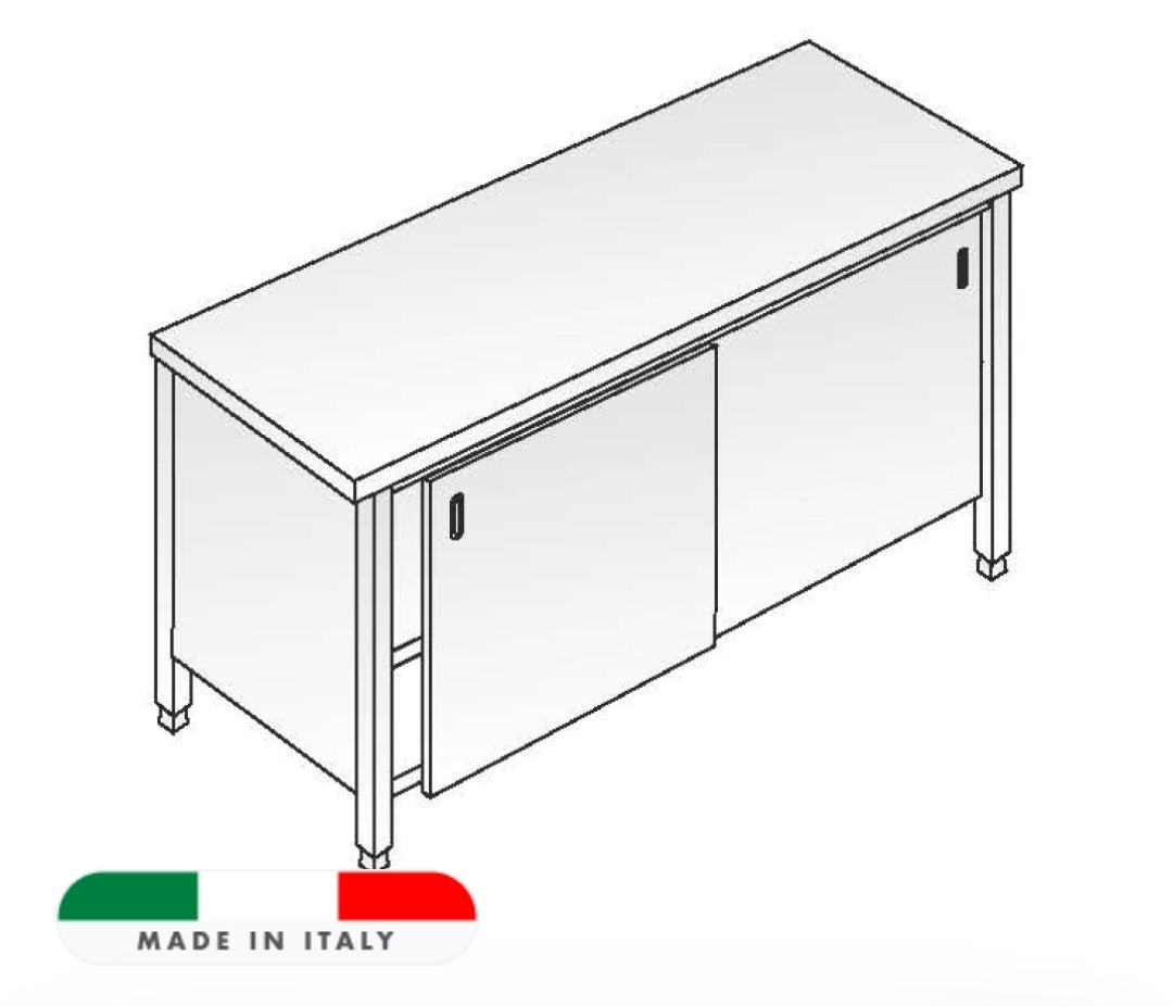 Tavolo lavoro armadiato Prodotto AISI 304