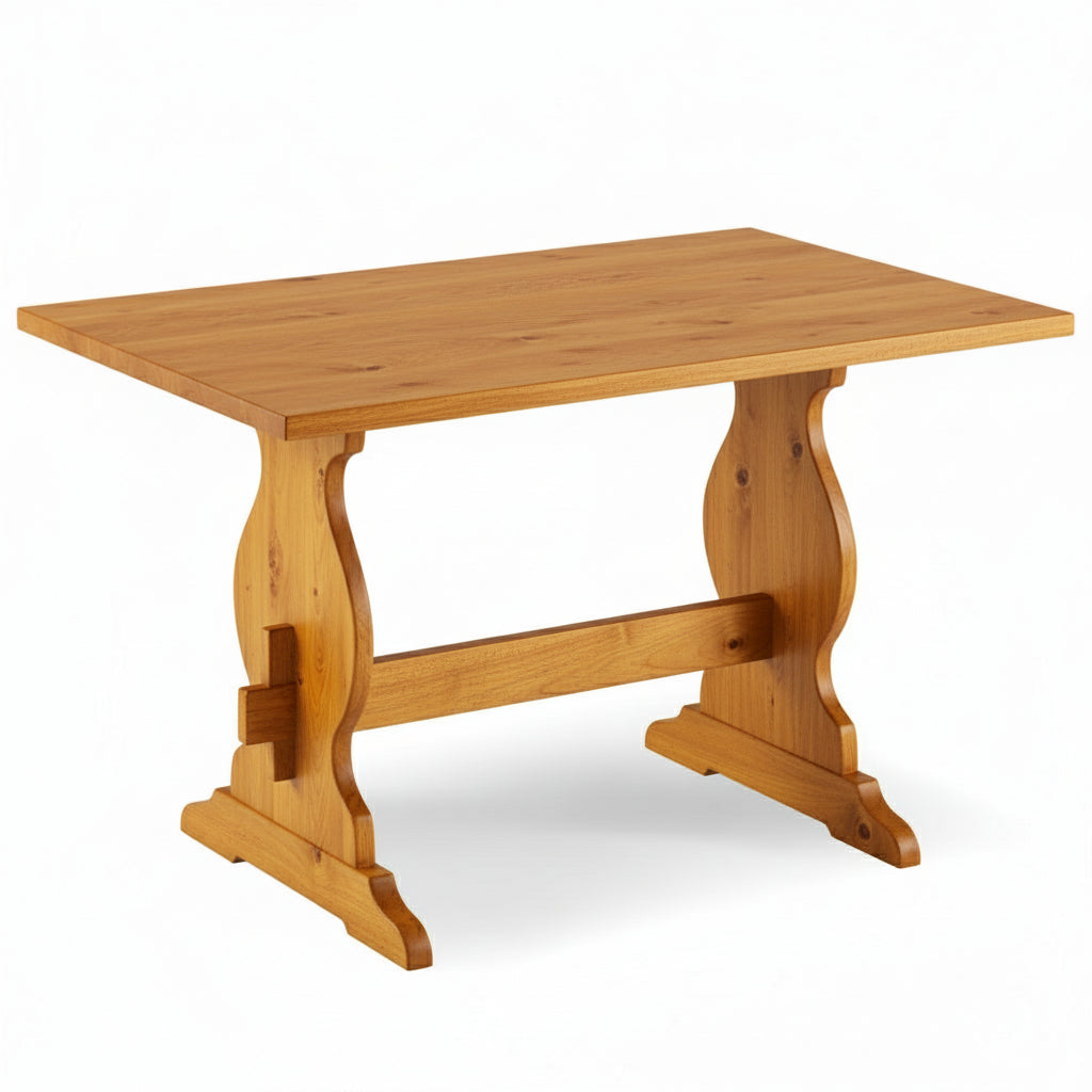 Tavolo Fratino in Legno di Pino - largo 80 tinta miele