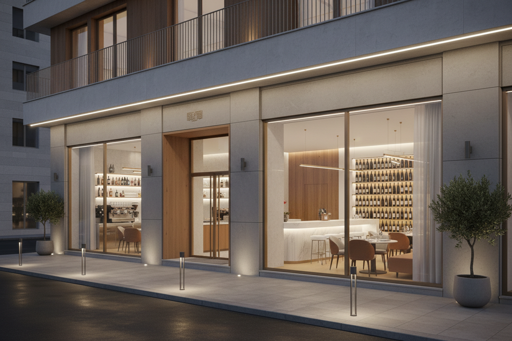 (Copia) Progetto Arredamento Ristorante Elegante - 50mq / 25 Posti