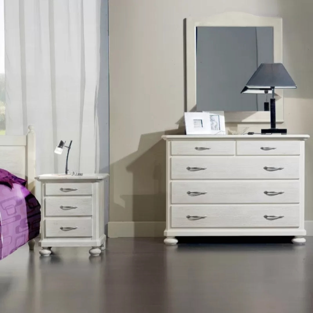 Camera da letto completa legno shabby chic