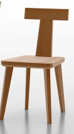 Sedia tirolese moderna in tinta naturale como,ferrara, lecco