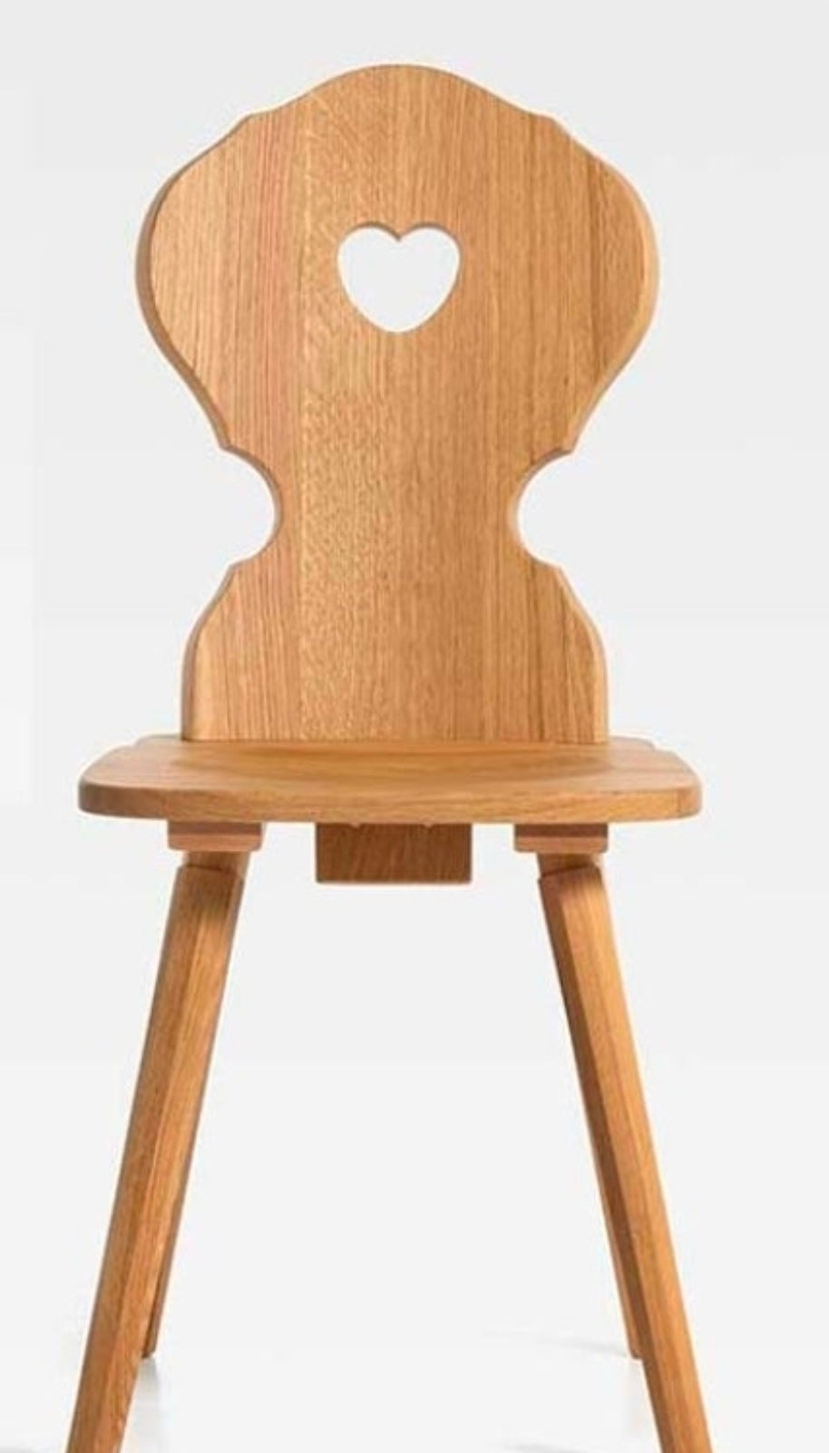 Sedia tirolese cuore, sedie di legno colorate, sedie adatte alla ristorazione, agriturismo