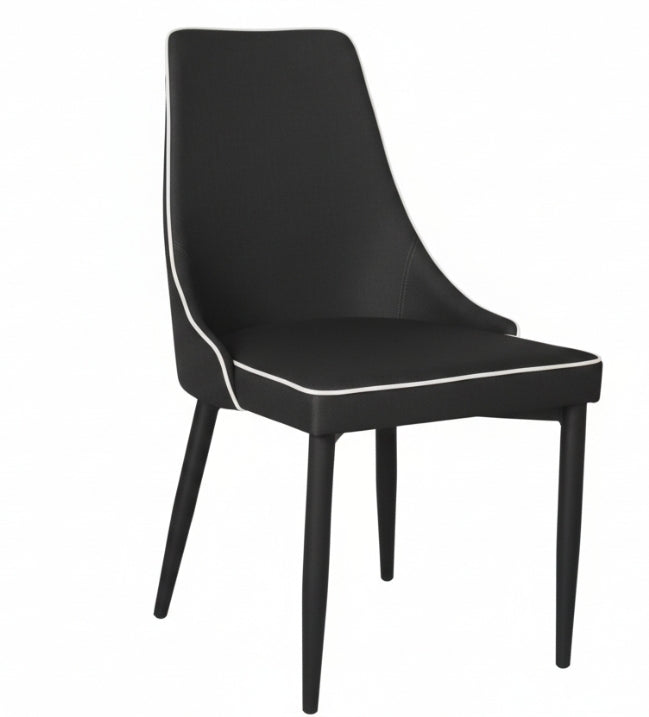 Sedia Moderna Di Design In Tessuto Grigia Idrorepellente Per Arredo Interno Casa Cucina Sala Da Pranzo Studio Ristorante