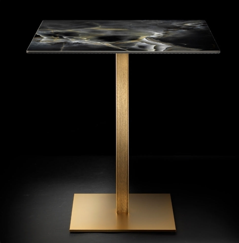 Tavolo per Lounge Bar e Sushi 80x80 con Gamba Centrale