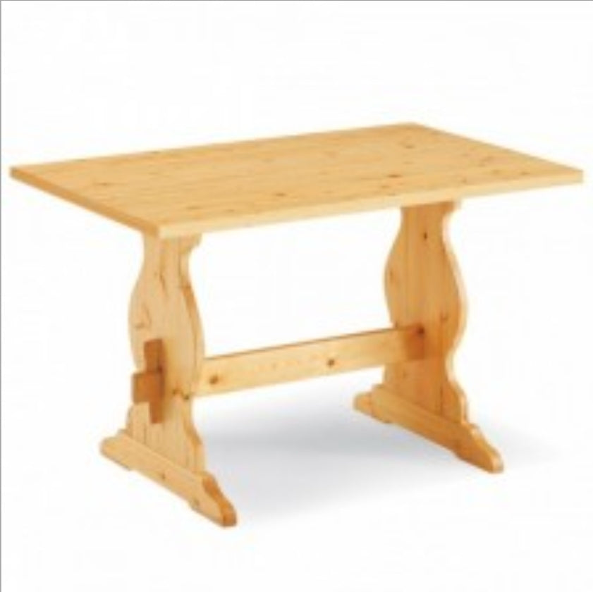 Tavolo Fratino in Legno di Pino - largo 80 mis.140x80x3