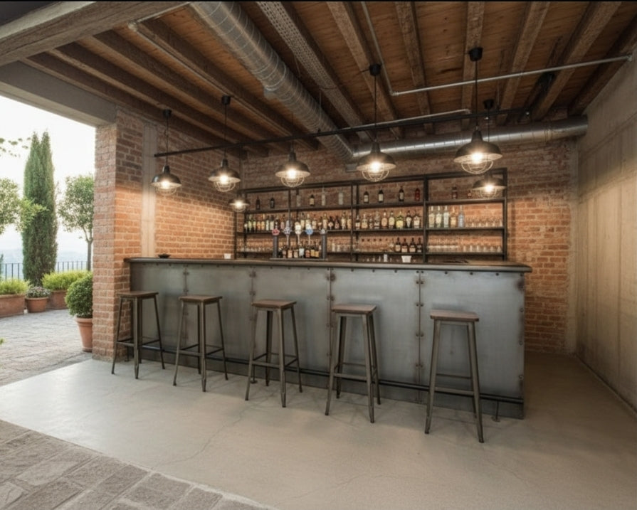 Produzione Banchi Bar - Banconi Bar su misura industriale,irish pub, vintage