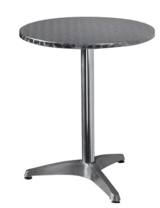 TAVOLO bar  Ø60 ALU/ACCIAIO