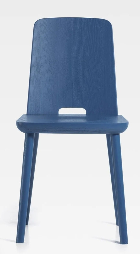 Sedia in legno frassino TABLET , stile Chalet, design moderno alpino in vari colori