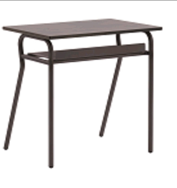 Banco SCUOLA fusto metallo bianco e piano melaminico bianco