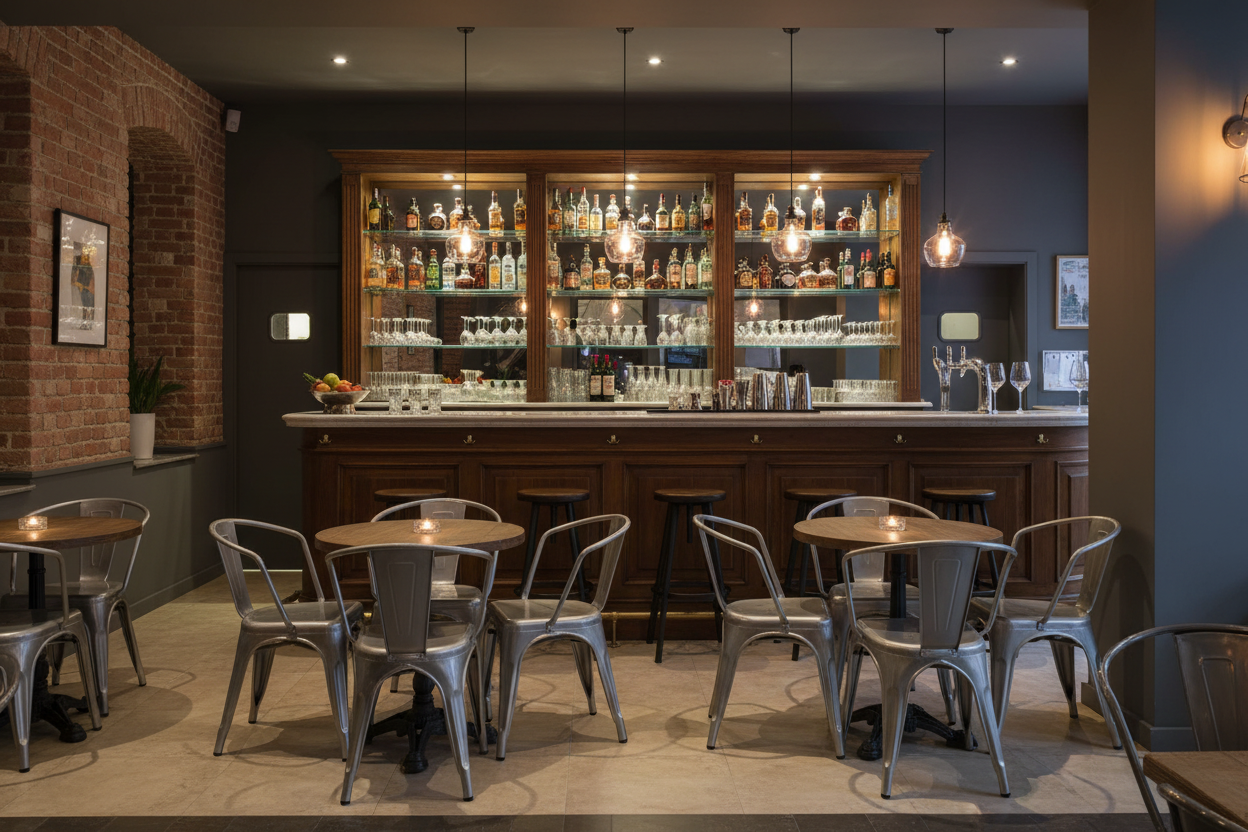 Banconi Bar Su Misura in Legno Massello - Stile Classico, Bistrot, Industriale, Moderno