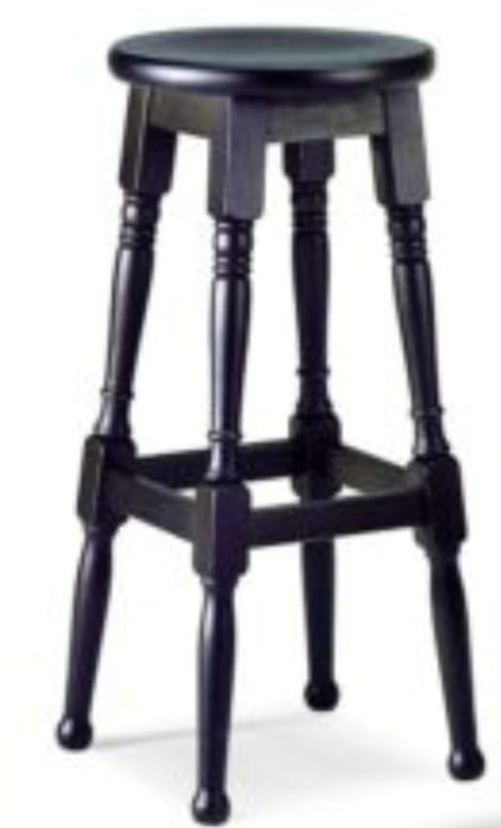 Sgabello Tornito in Faggio per Pub - Sedile Massello