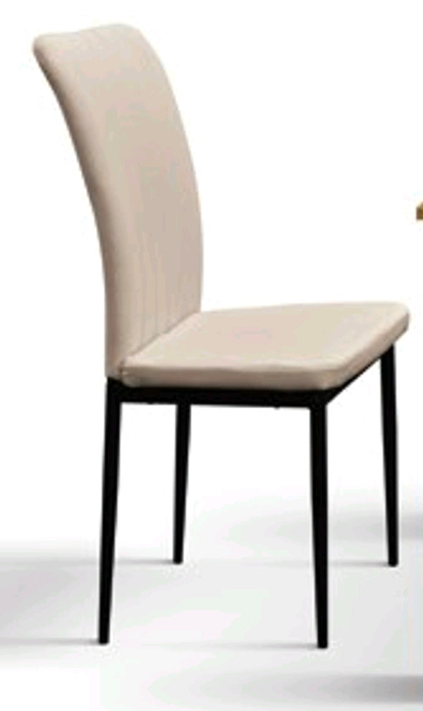 Articolo 2216 - Sedia struttura metallo rivestita tessuto beige