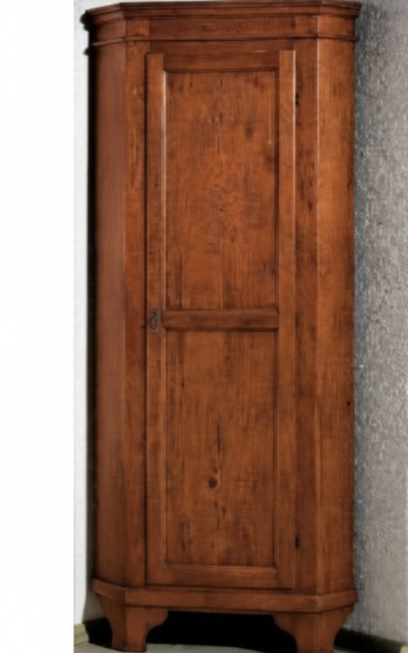 Cantonale Classico ad Una Porta Legno Massiccio