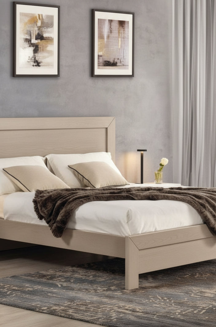 Camera da Letto Completa in Pioppo Massiccio - Linea Contemporanea per albergo