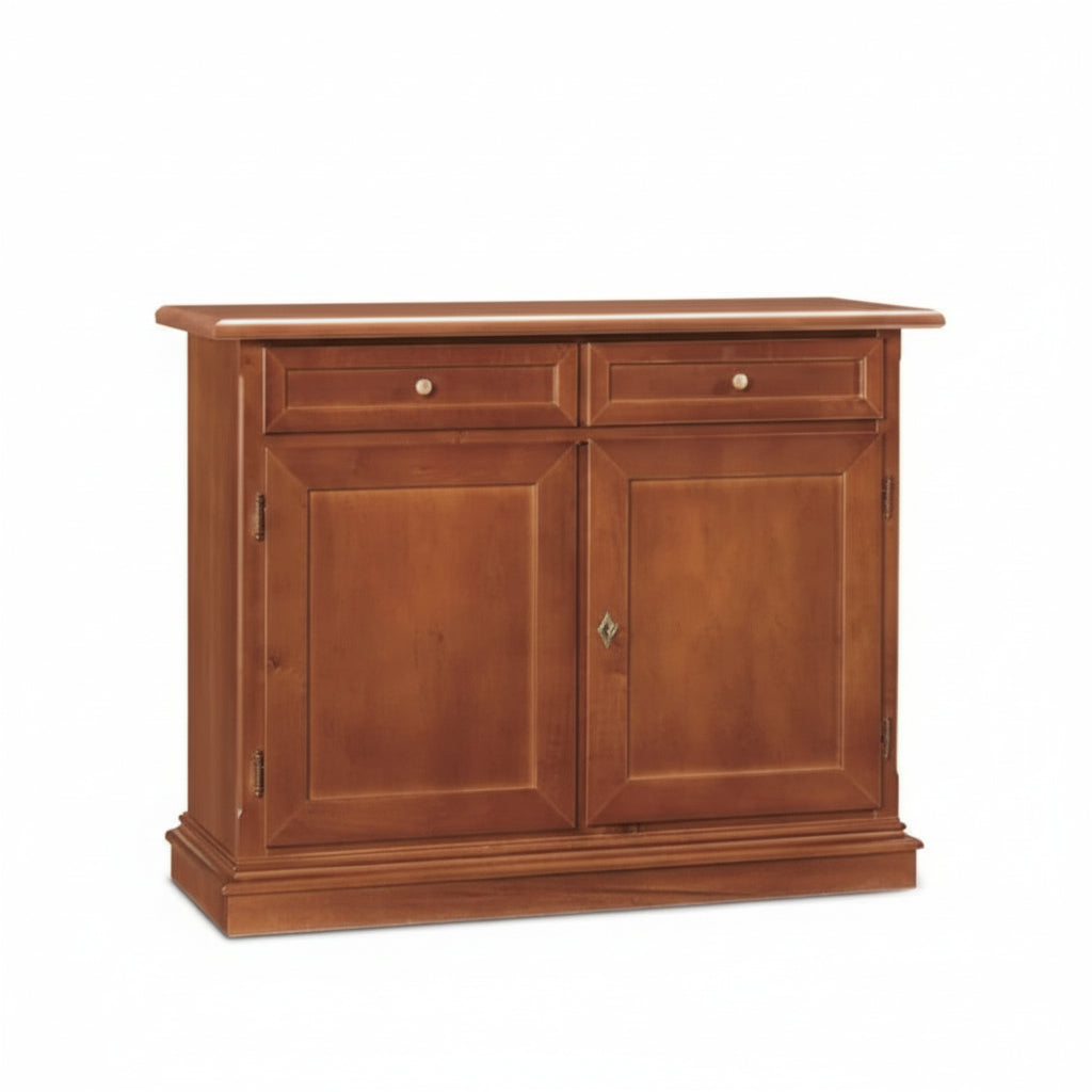 CREDENZA IN LEGNO MASSELLO CM 105X42 H. 85 NOCE