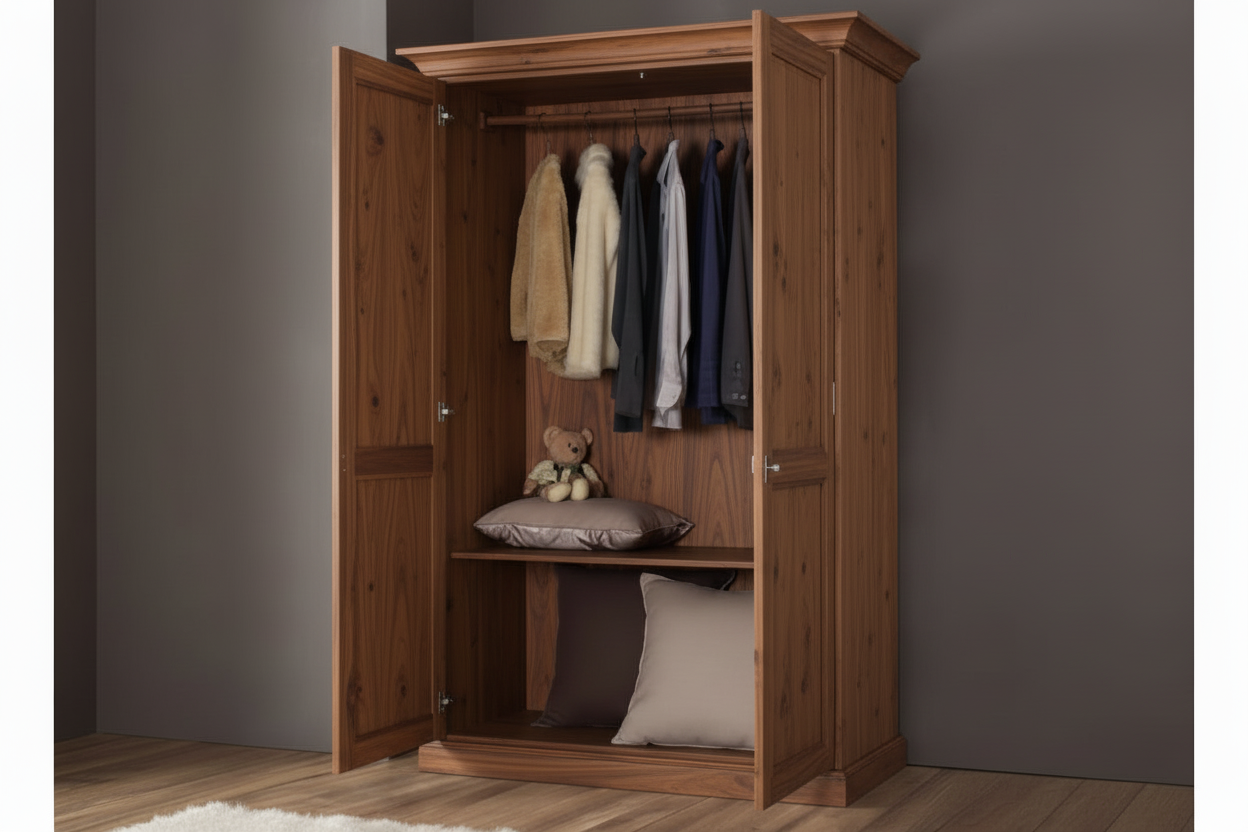 Armdio in abete massello tinta noce