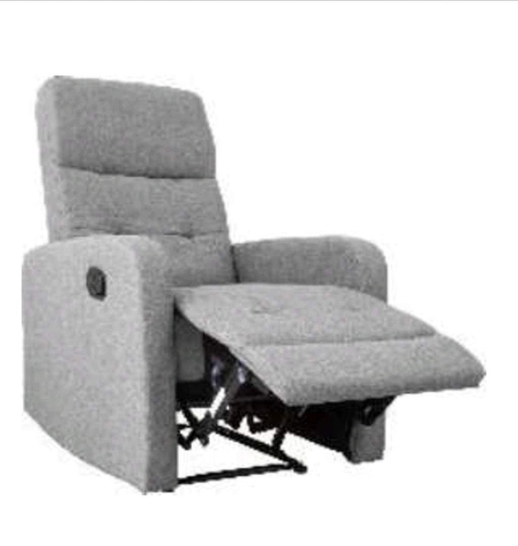 Poltrona Relax Reclinabile in Tessuto con Sistema a Leva - Comfort Classico